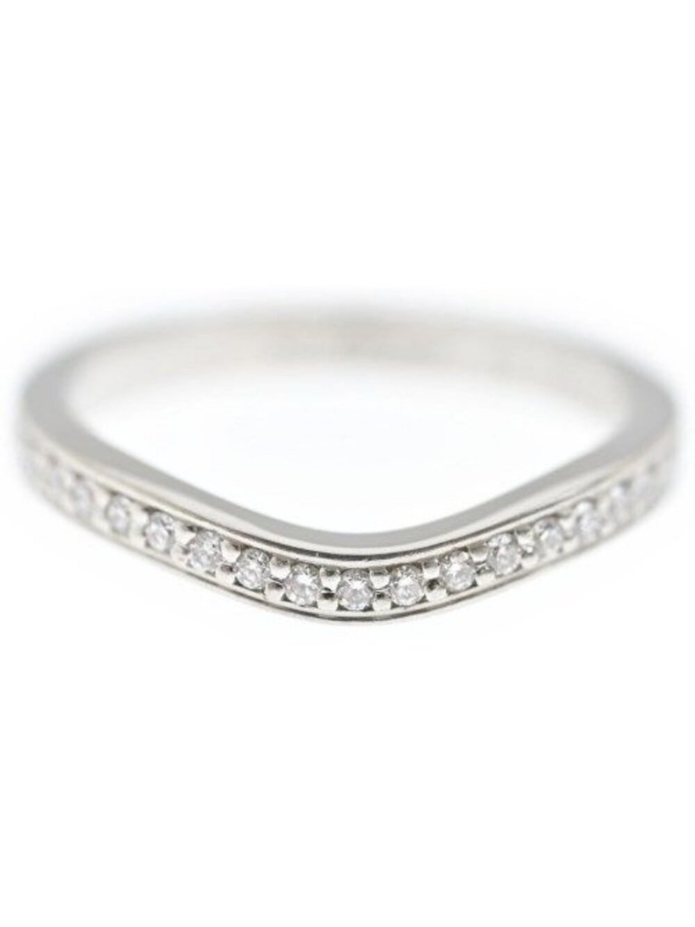 Cartier Ballerina Wedding Ring Semi Pave Half Eternity Diamond New